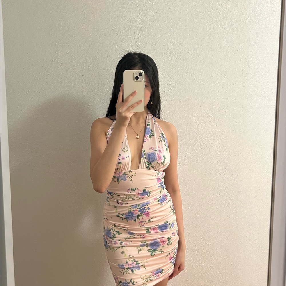 Floral Halter Neck Zara Dress